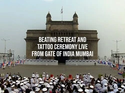 Beating Retreat And Tattoo Ceremony Live From Gate Of India Mumbai