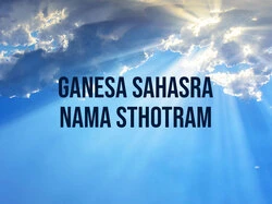 Ganesa Sahasra Nama Sthotram