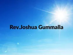 Rev.Joshua Gummalla