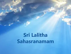 Sri Lalitha Sahasranamam